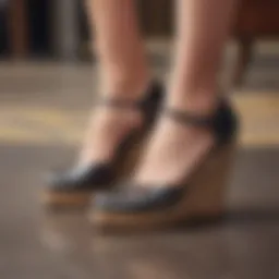 Elegant dressy closed toe wedges in a classic design