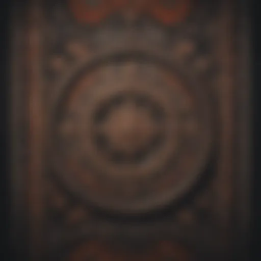 A vintage cloth wall hanging showcasing traditional patterns