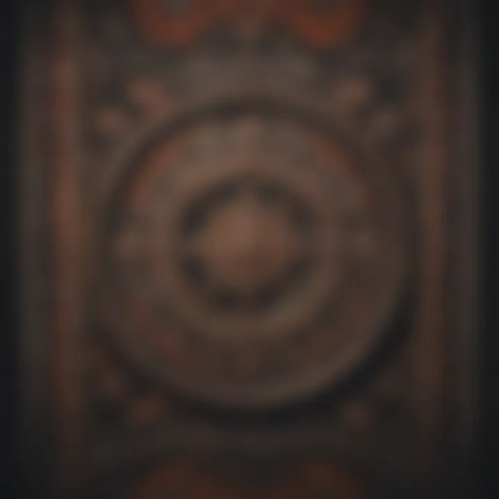 A vintage cloth wall hanging showcasing traditional patterns