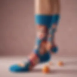Colorful socks featuring unique custom faces