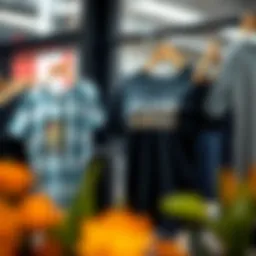 Stylish plus size t-shirt display