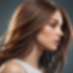 Illustration depicting the causes of split ends in hair