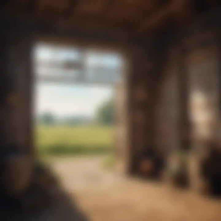A rustic barn backdrop adorned with vintage props creating a nostalgic atmosphere.