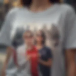 Stylish XXL t-shirt showcasing varied designs