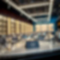 Stylish collection of ultra light titanium eyeglass frames on display