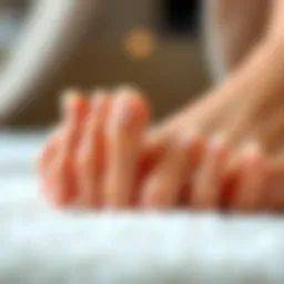 Elegant display of artificial toenails designed for aesthetic appeal