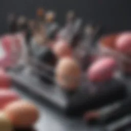 Sleek beauty blender organizer showcasing various tools