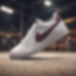 Elegant design of Nike Court Royale AC shoes showcasing its sleek profile