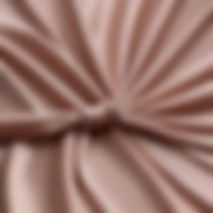 Close-up of fabric texture used in side tie wrap dresses emphasizing quality materials