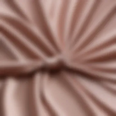 Fabric Details of the Side Tie Wrap Dress Close-up of fabric texture used in side tie wrap dresses emphasizing quality materials