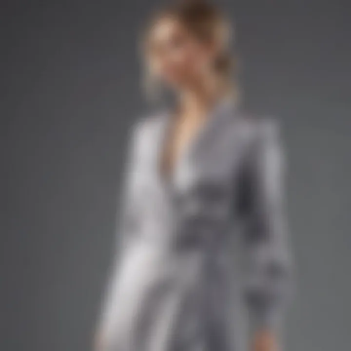 Stylish side tie wrap dress styled with accessories for a chic look
