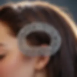 U-shaped hair pin with intricate design