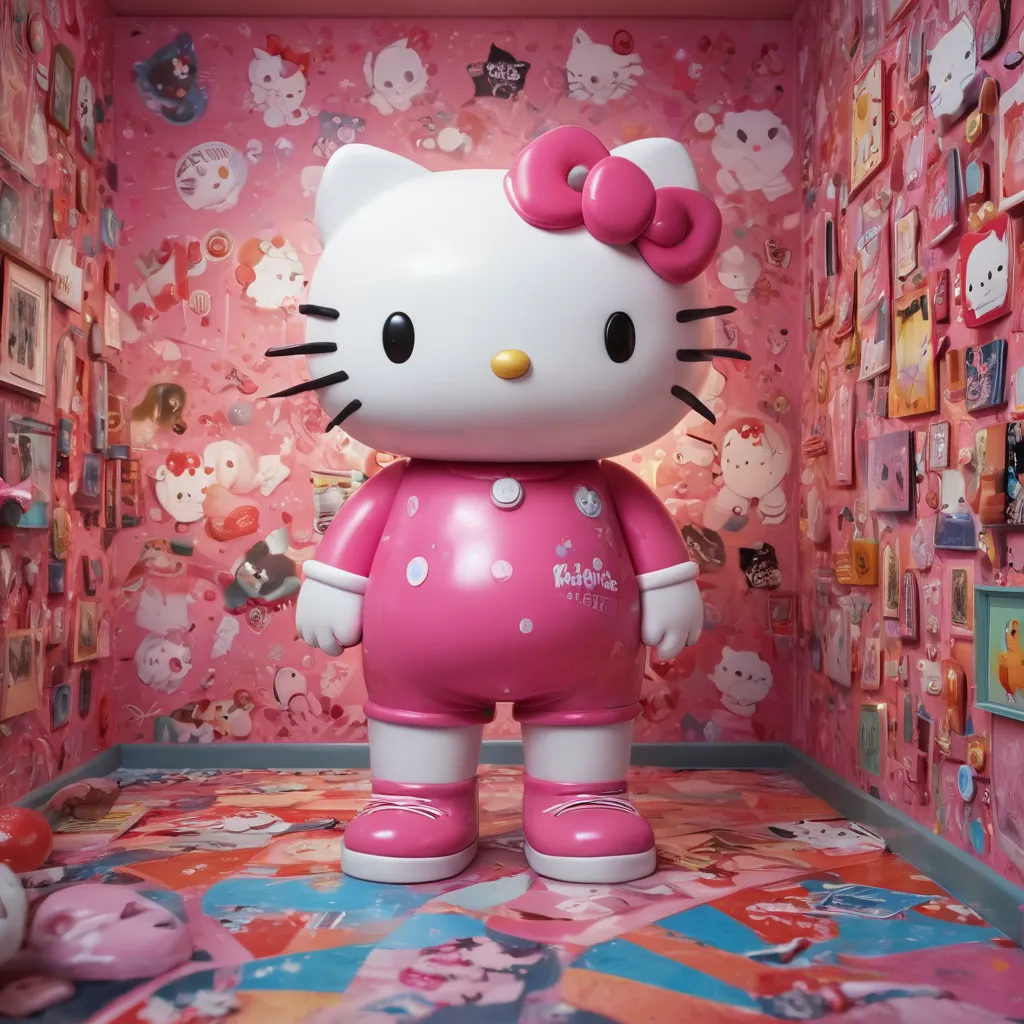 Hello Kitty Environment Design Exploring the Aesthetic Appeal of Hello Kitty Wall Art